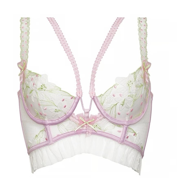 For Love and Lemons Waterlillies Bustier Top Size XS - Picture 2 of 8